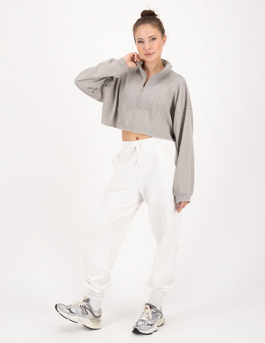 HOODIE CORTA GRIS